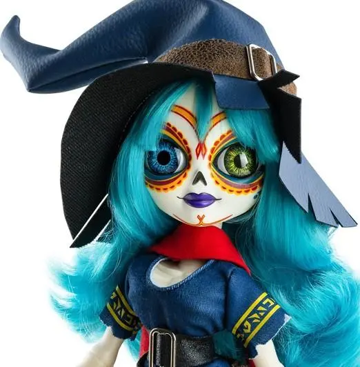 Panenka Mina - Catrina z podsvětí - 34 cm