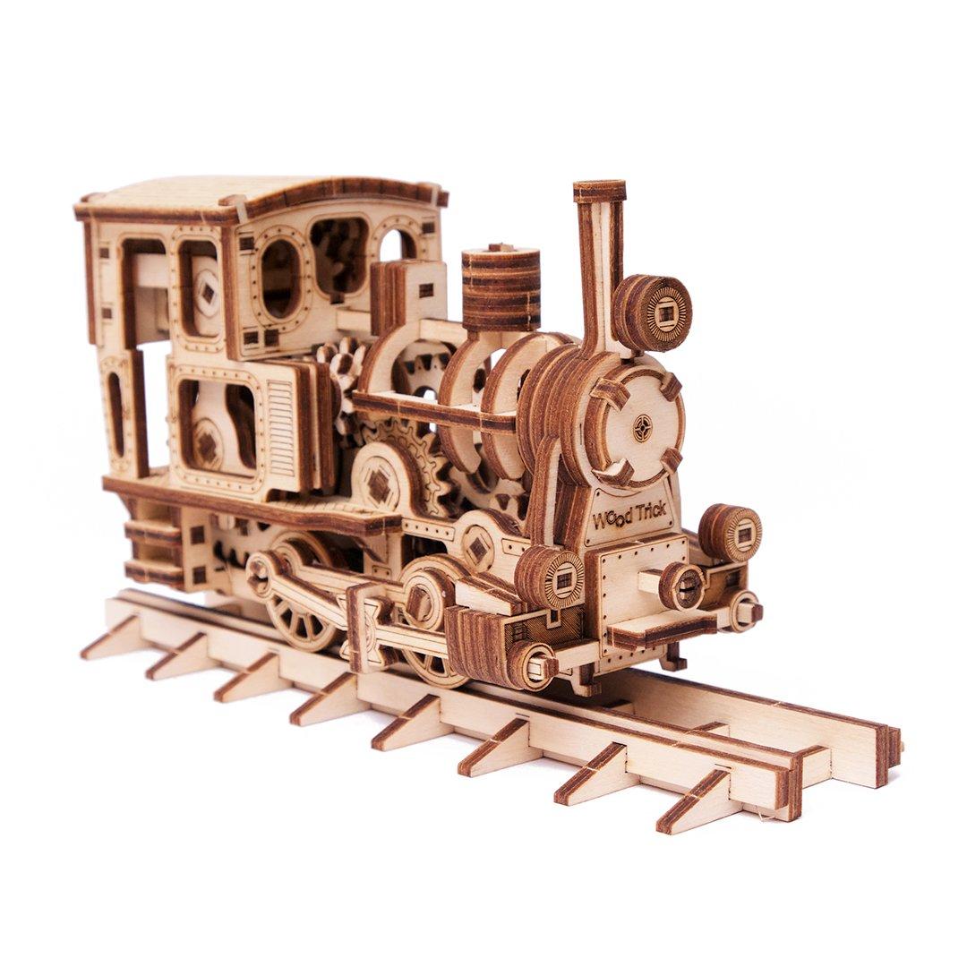 Wood Trick "Lokomotiva" - 3D dřevěné mechanické puzzle