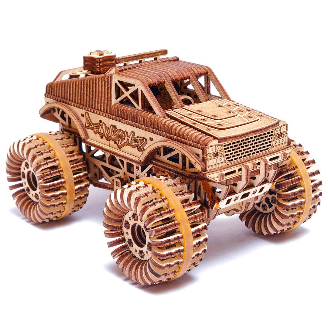 Wood Trick "Monster Truck" - 3D dřevěné mechanické puzzle