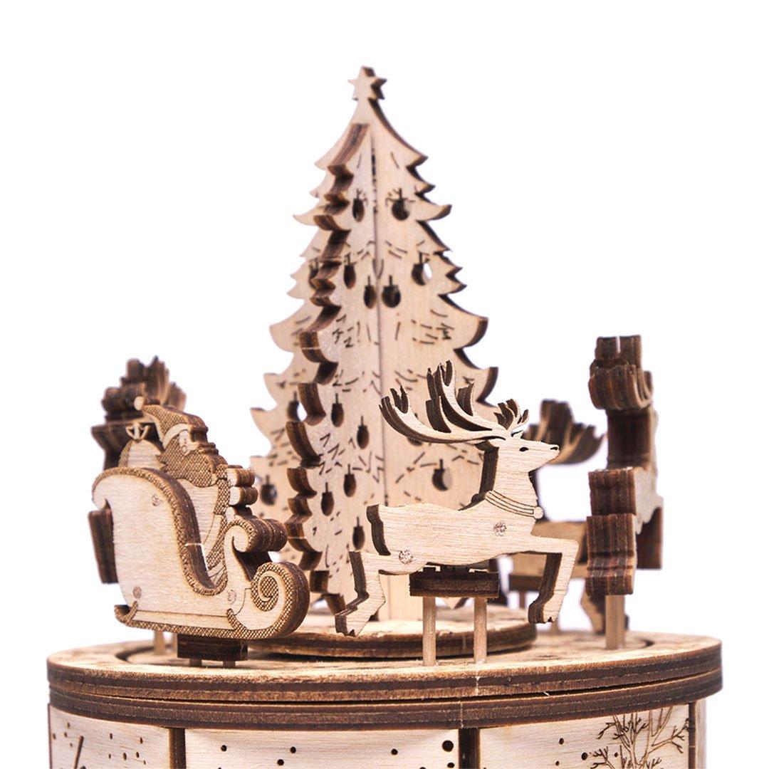 Wood Trick  "Santův kolotoč" - 3D dřevěné mechanické puzzle 