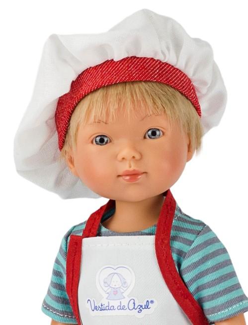 Realistická panenka chlapeček Nylo jako kuchař  od firmy Vestida de Azul - 1