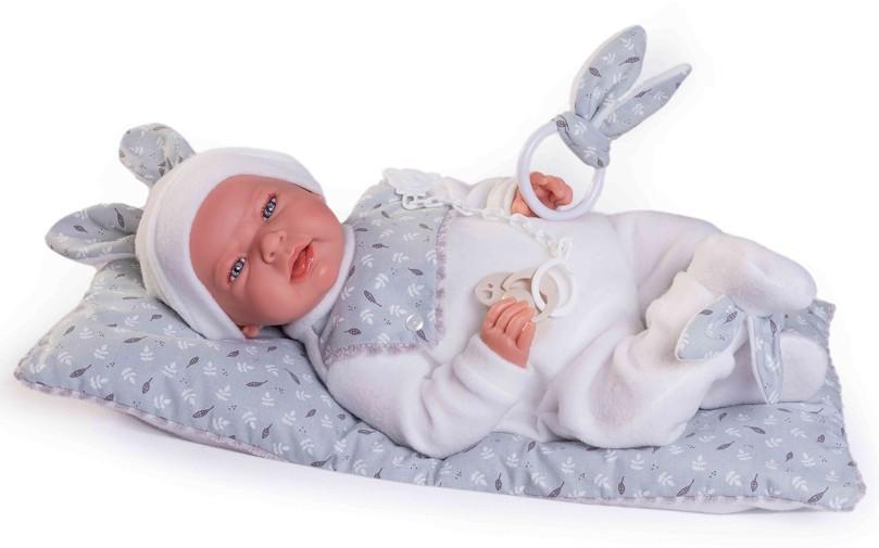 Realistické miminko chlapeček Leo na peřince od firmy Antonio Juan ze Španělska