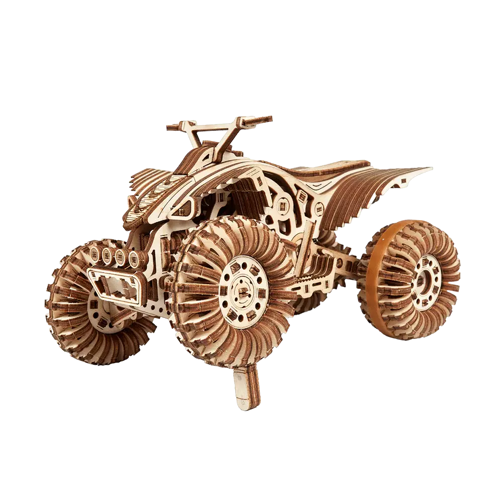 Wood Trick "Terénní čtyřkolka" - 3D dřevěné mechanické puzzle