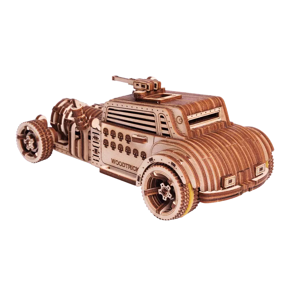 Wood Trick "Apokalyptické auto" - 3D dřevěné mechanické puzzle