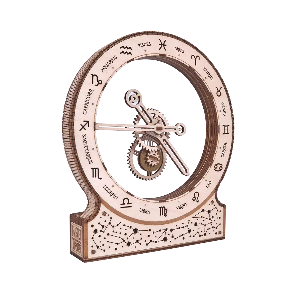 Wood Trick "Kinetické hodiny - Zvěrokruh" - 3D dřevěné mechanické puzzle