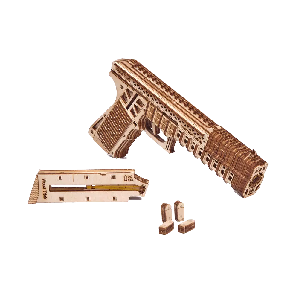 Wood Trick "Obranná zbraň" - 3D dřevěné mechanické puzzle 