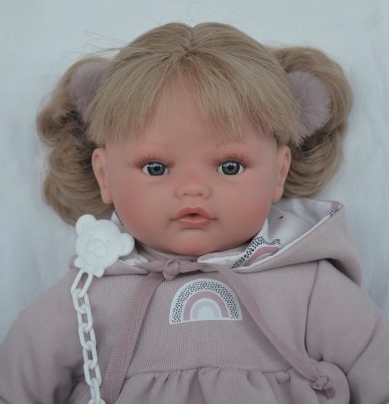 Realistické miminko - holčička- Beni s blond vlásky od Antonio Juan