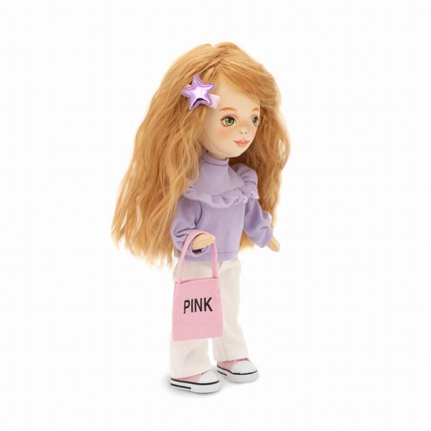 Panenka Sunny ve fialovém svetru od firmy ORANGE TOYS