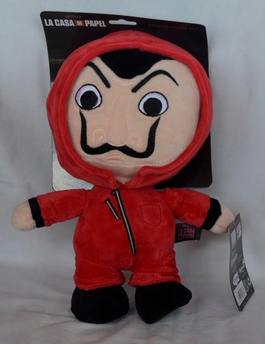 Postava s Dalího maskou - plyšová postavička ze seriálu Papírový dům
