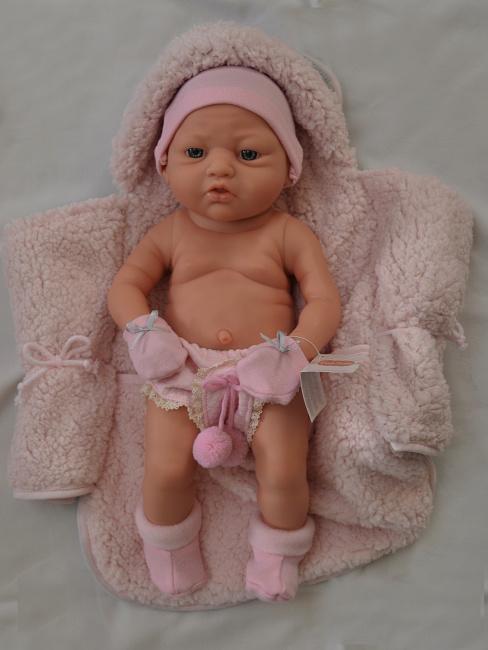 Realistické miminko - holčička - Pikolin Gris y Rosa