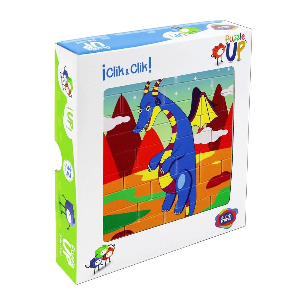 Modrý drak - Vertikální puzzle