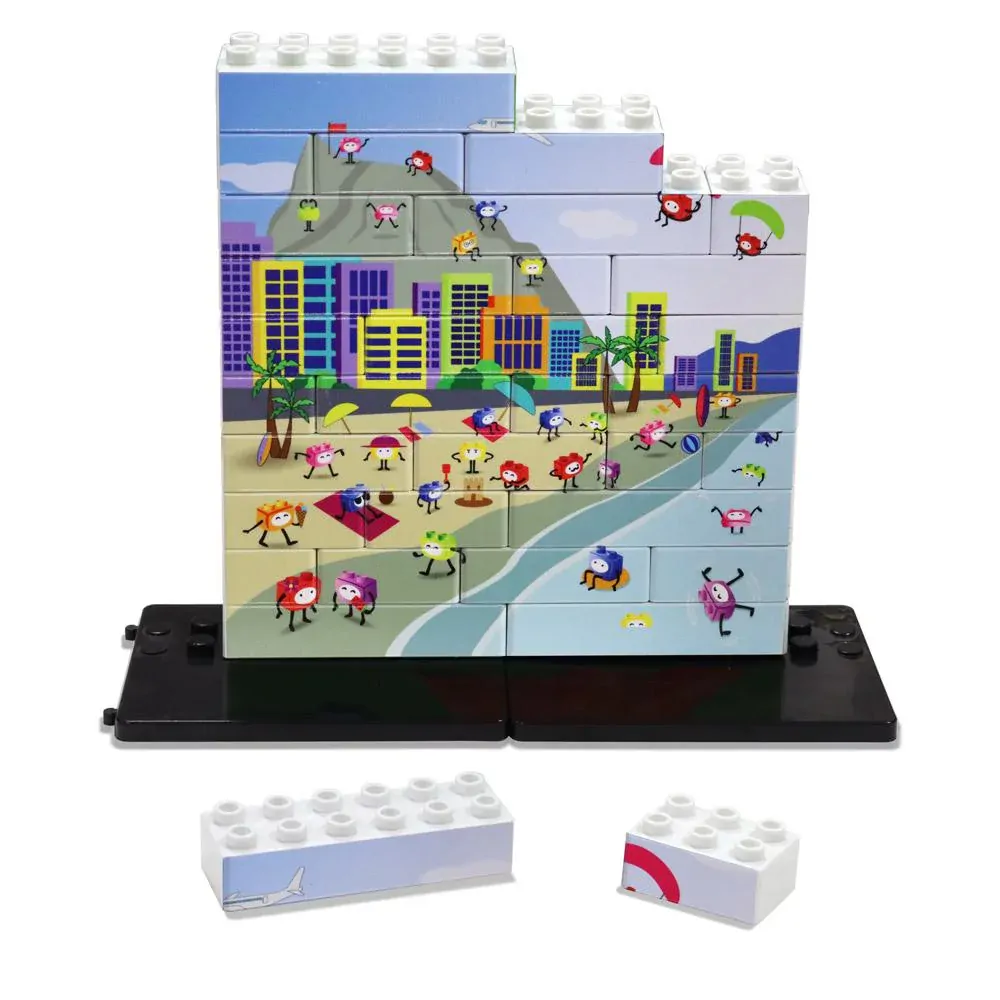 Pláž - Vertikální puzzle
