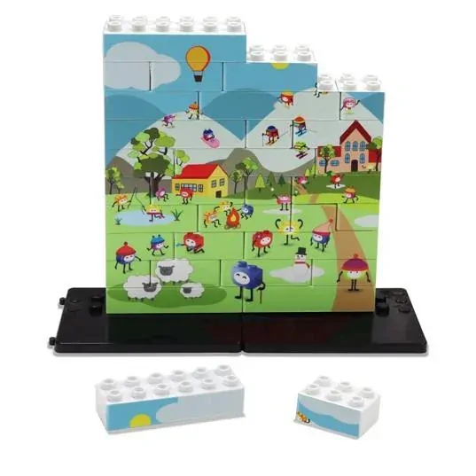 Zima - Vertikální puzzle