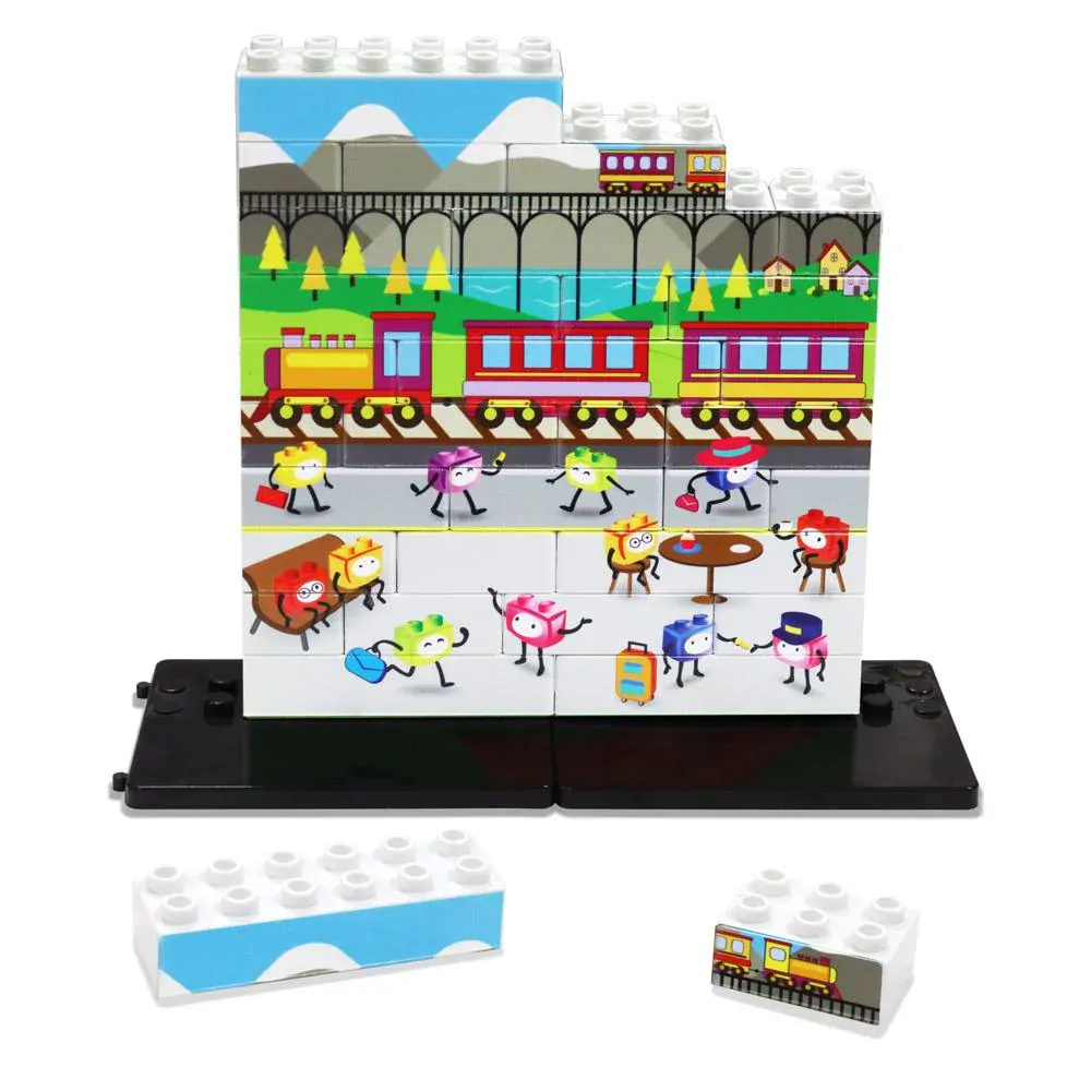 Vlakové nádraží - Vertikální puzzle