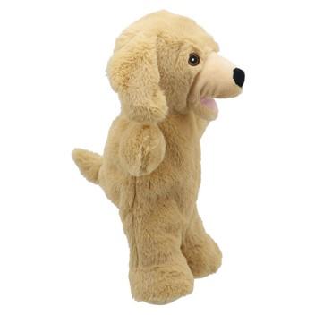 Maňásek na ruku - "chodící" maňásek - Labrador žlutý