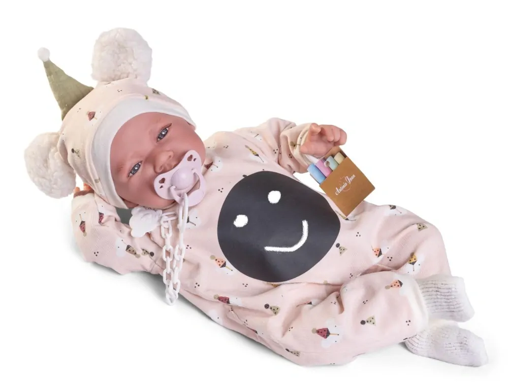 Realistické miminko - holčička s plochou-tabulkou pro vyjádření emoce od Antonio Juan