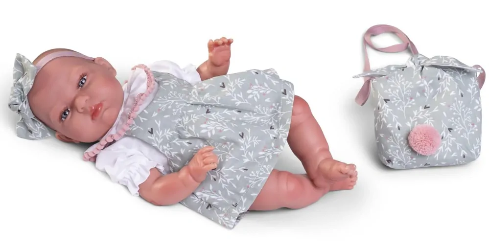 Reborn miminko - Můj malý reborn holčičkaTufi s kabelkou od Antonio Juan