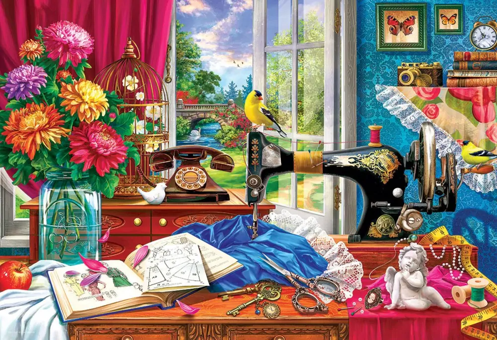 Šicí stroj - Puzzle Eurographics 550