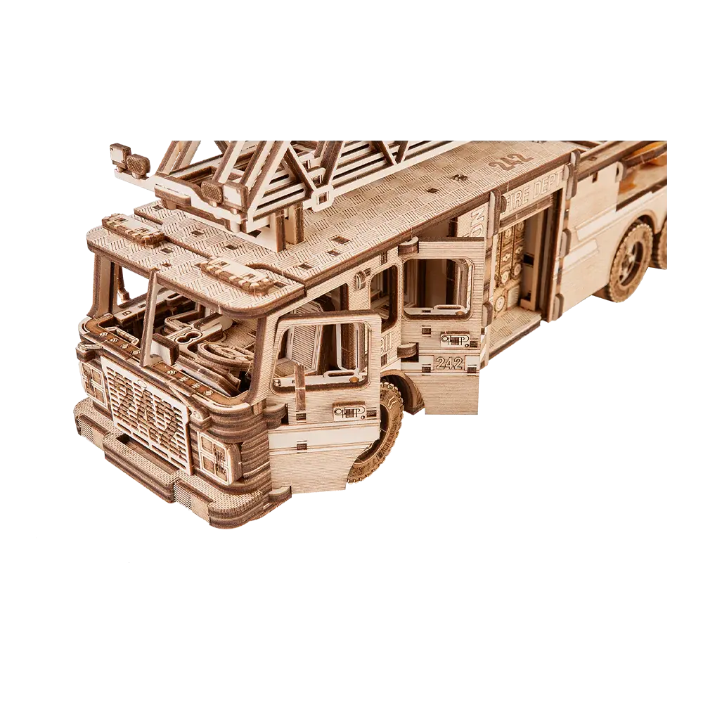 Wood Trick "Hasičské auto" - 3D dřevěné mechanické puzzle