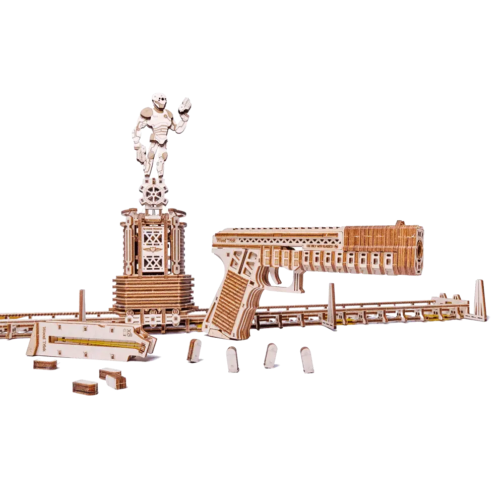 Wood Trick "Střelnice" - 3D dřevěné mechanické puzzle