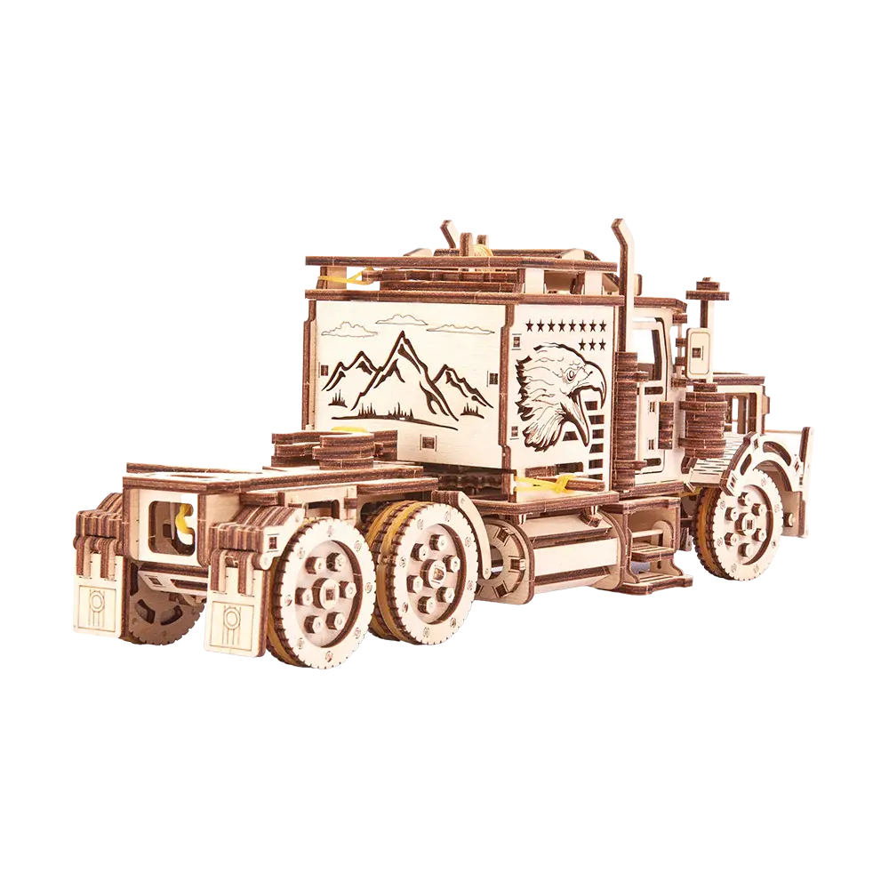 Wood Trick "Velký tahač" - 3D dřevěné mechanické puzzle