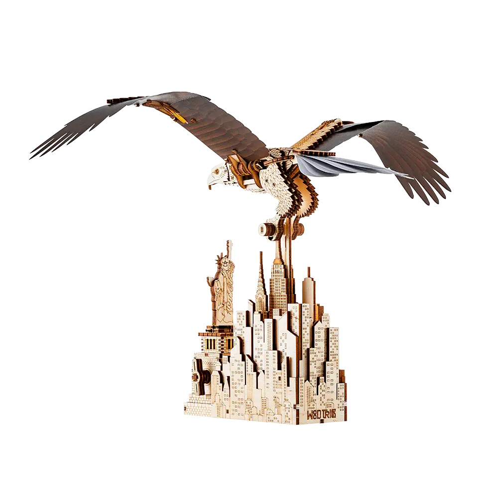 Wood Trick "Orel svobody" - 3D dřevěné mechanické puzzle
