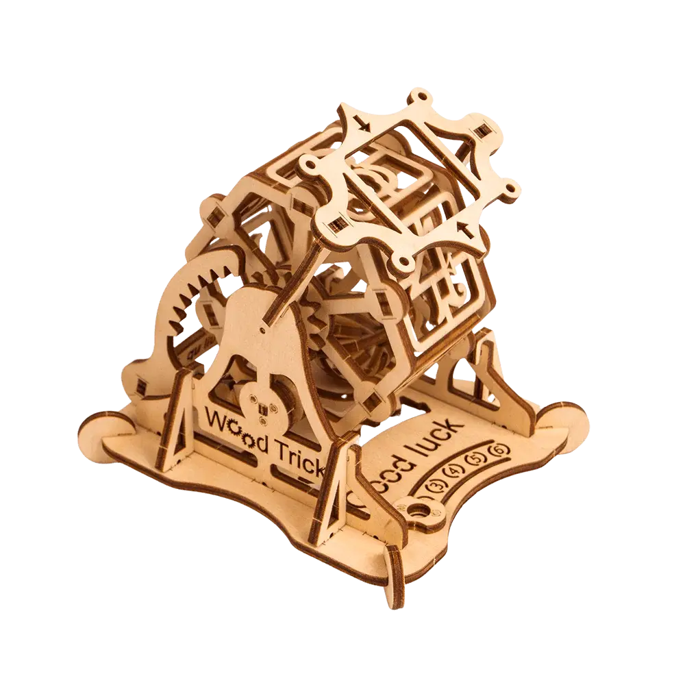 Wood Trick  "Kolo štěstí" - 3D dřevěné mechanické puzzle 