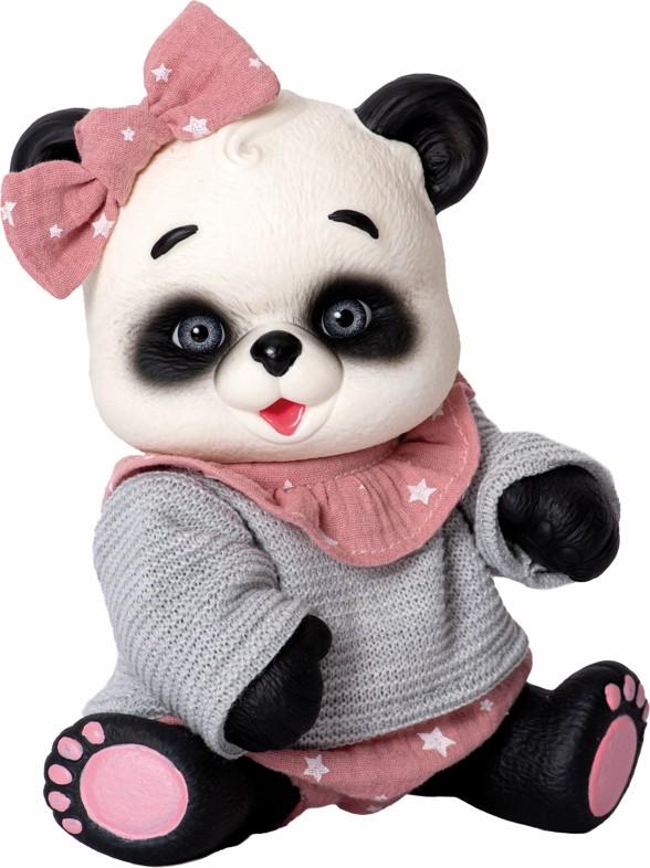 Medvídek panda v šedém svetru od RosaToys
