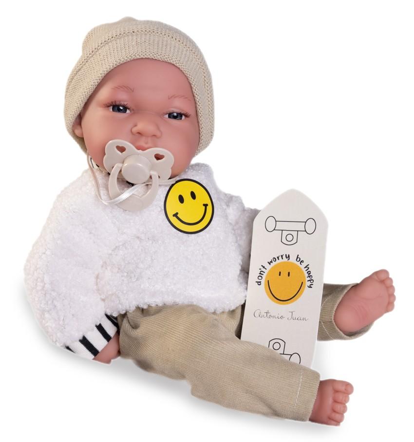 Realistická panenka  chlapeček Tonet se smajlíkem od firmy Antonio Juan