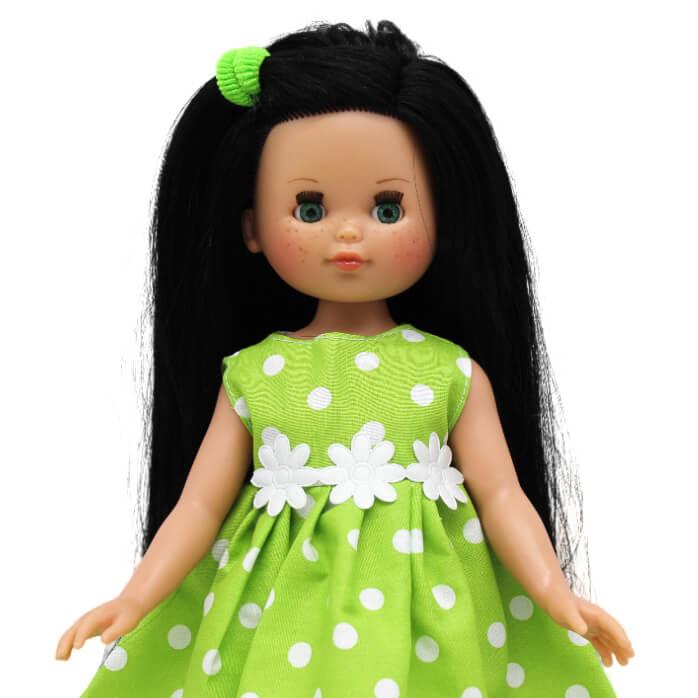 Panenka Elena v zelených šatech od firmy  Folk Artesanía