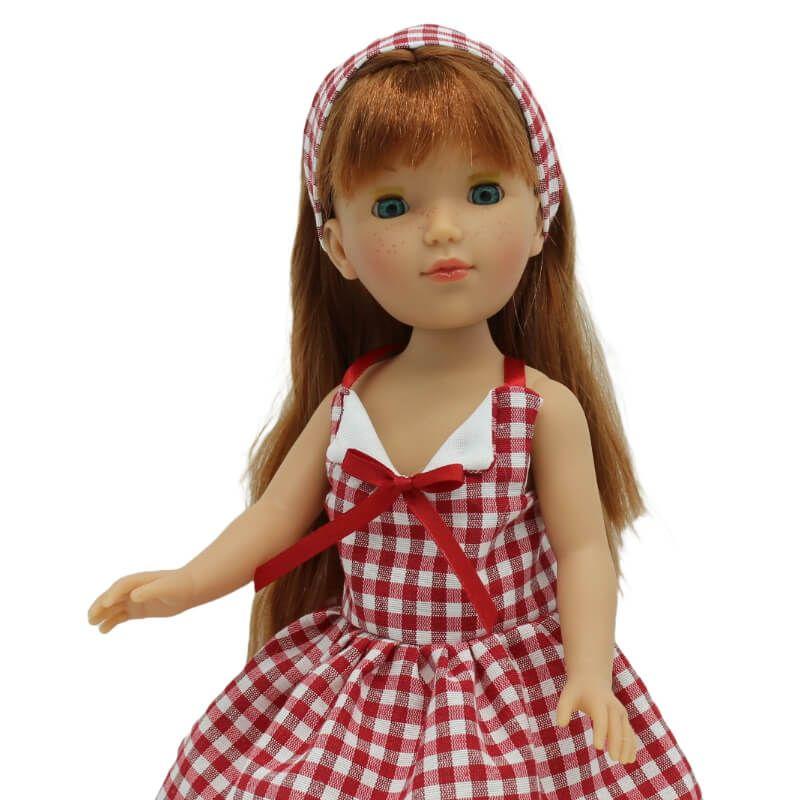 Panenka Pepa´s v kostičkovaných šatech od firmy Folk Artesanía