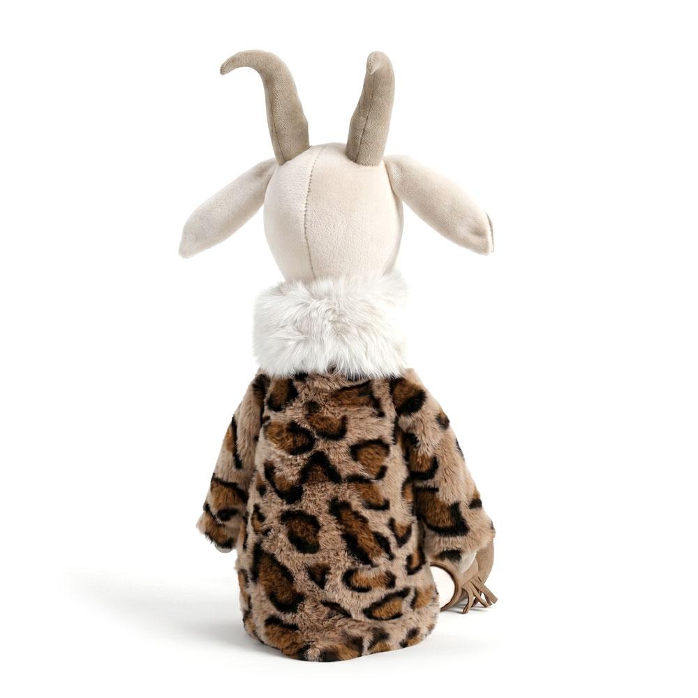 Orange Toys – plyšová koza Nicole v kabátku s leopardím vzorem 30 cm