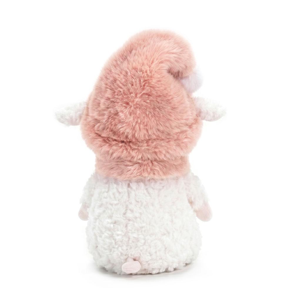 Orange Toys – plyšová ovečka Marshmallow v jemně růžové čepici a šále 20 cm
