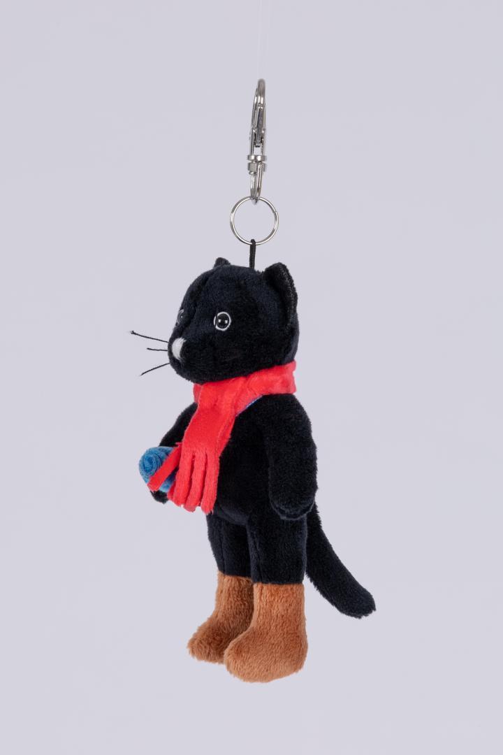 Plyšový přívěsek na karabince – kocour Mikeš 12 cm