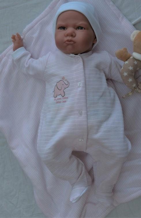 Reborn miminko -  Můj první reborn - v růžovém oblečení od Antonio Juan