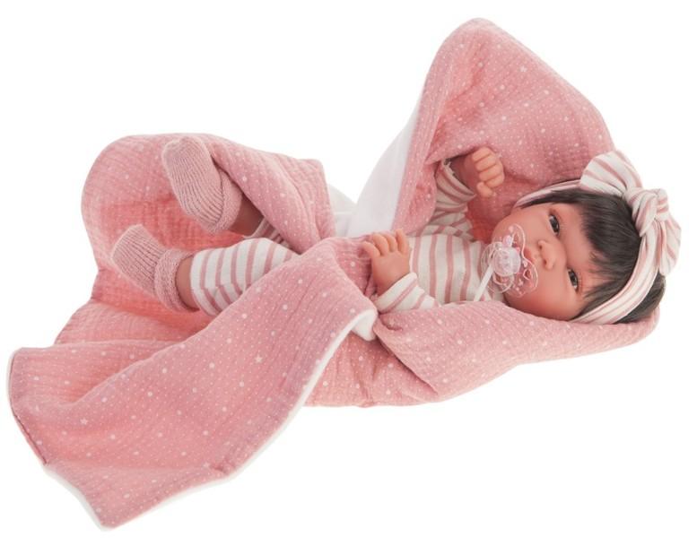 Realistické miminko - holčička Toneta s vlásky od f. Antonio Juan