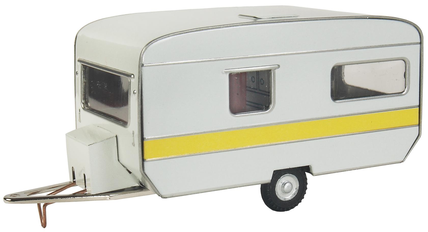 Obytný přívěs - plechový model