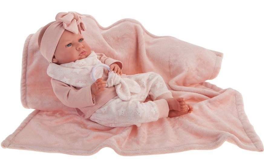 Reborn miminko -  Můj první reborn -Berta s růžovou mašlí -  od Antonio Juan