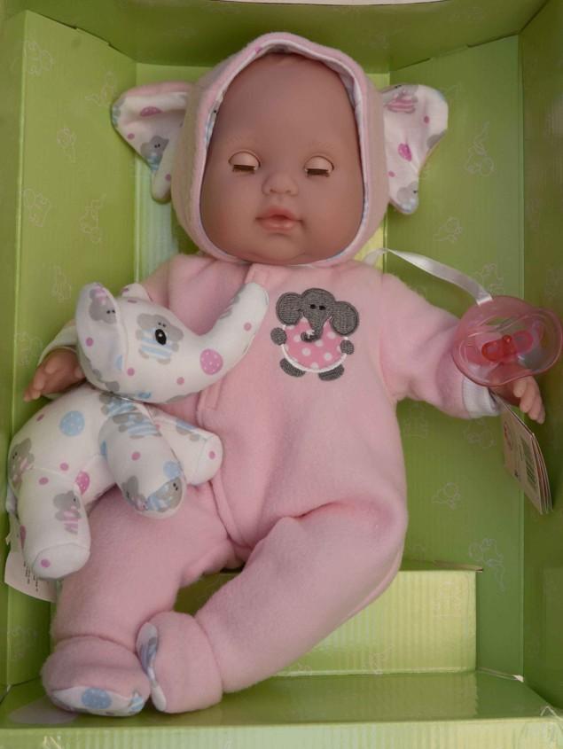 Mrkací panenka - holčička se sloníkem od firmy Berenguer
