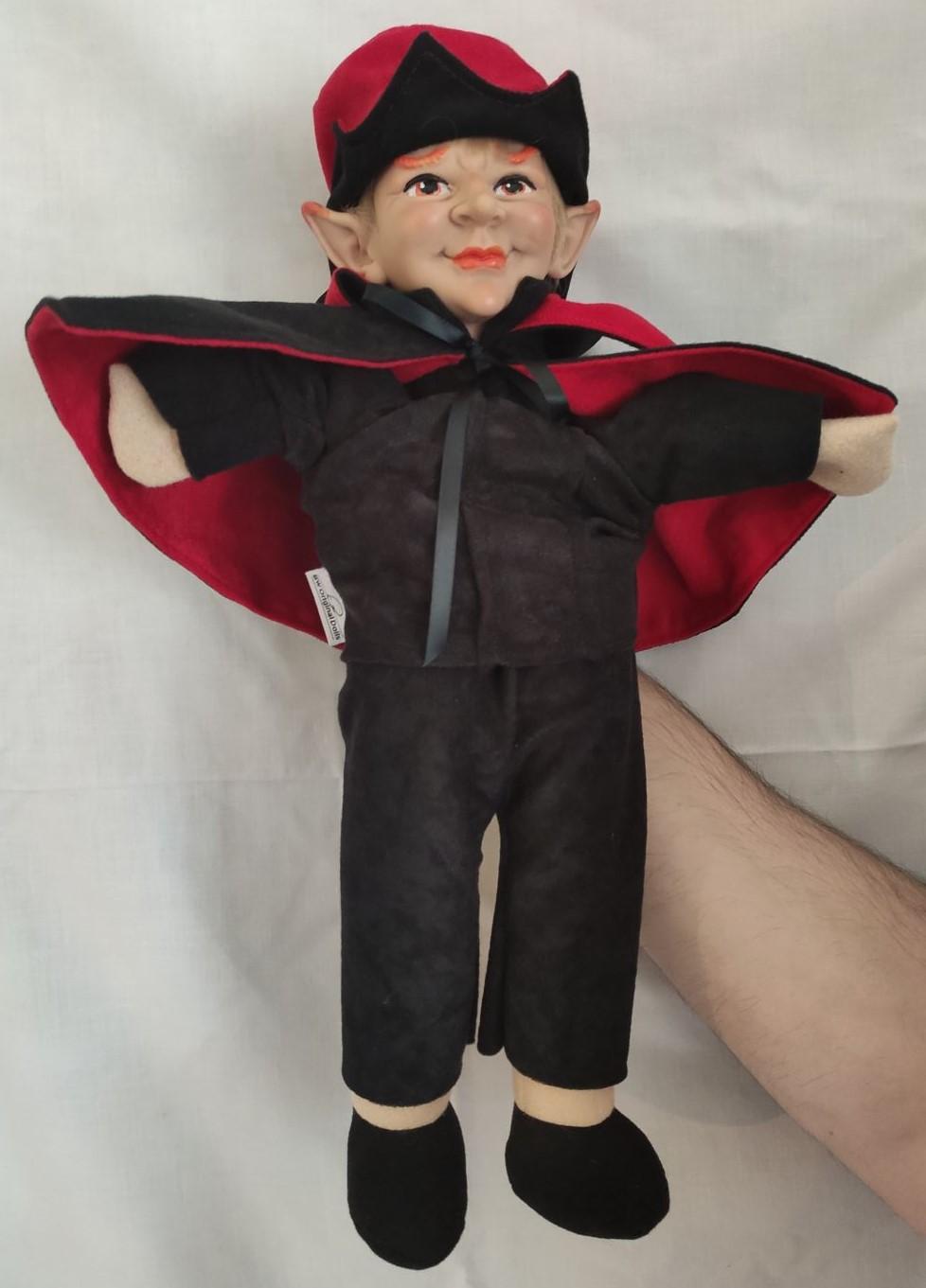 Maňásek na ruku - čert - 42 cm