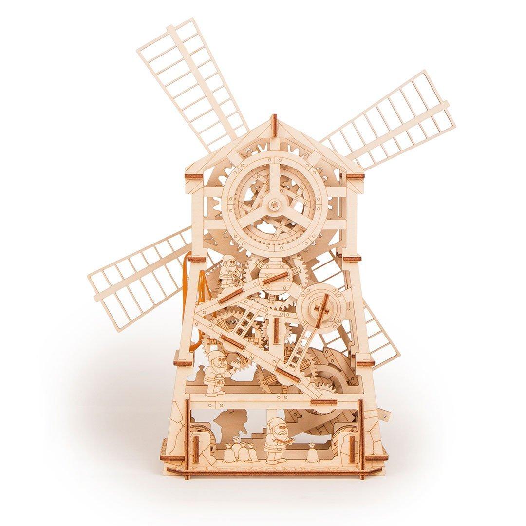 Wood Trick "Větrný mlýn" - 3D dřevěné mechanické puzzle