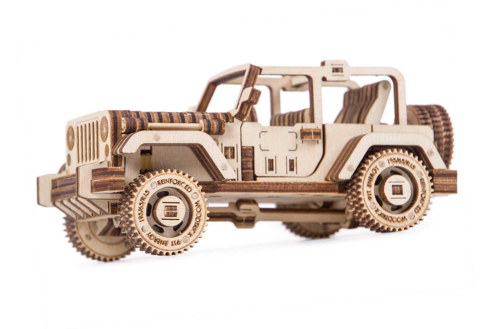 Wood Trick "Safari auto" - 3D dřevěné mechanické puzzle