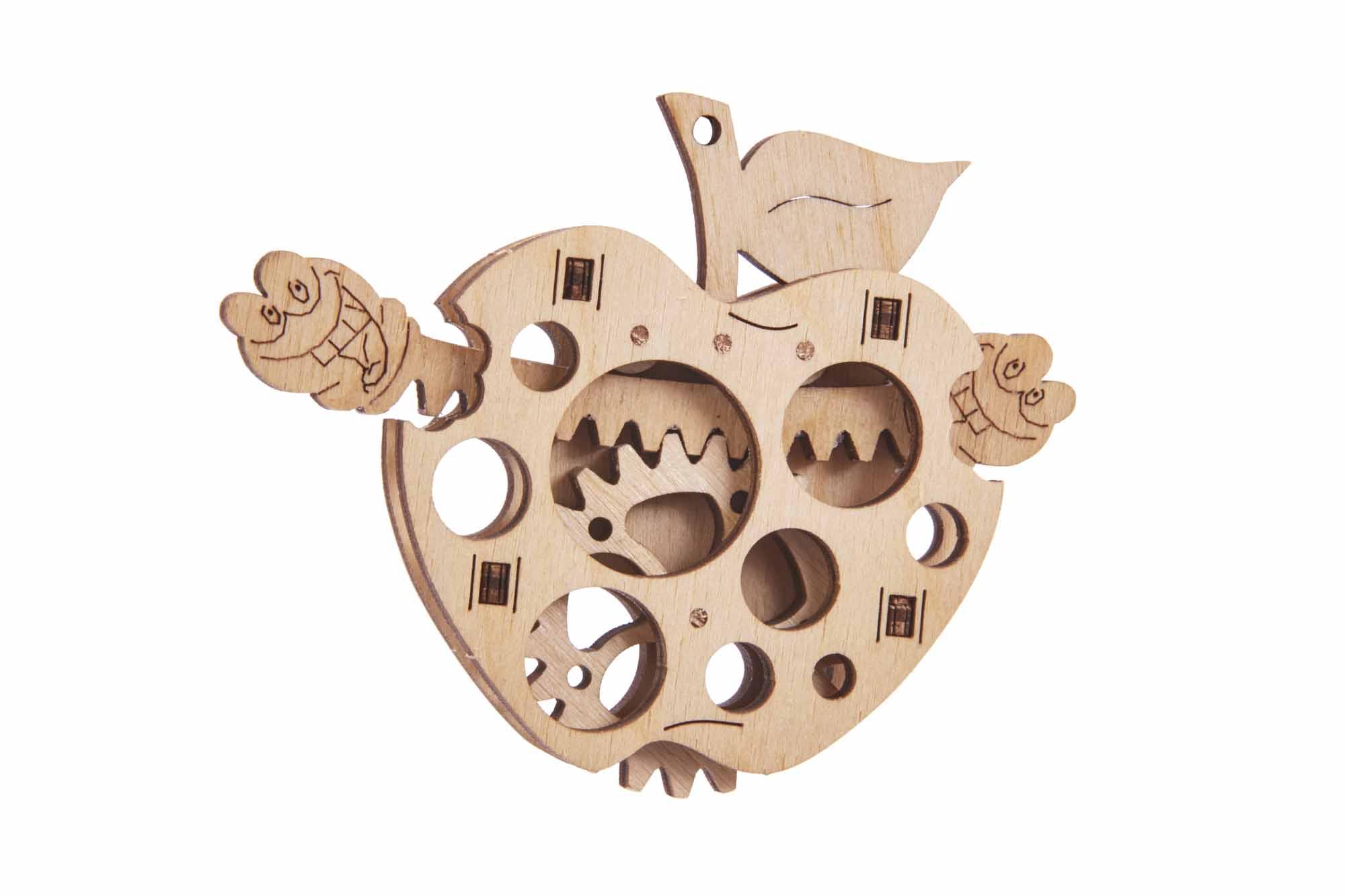 Wood Trick  "Jablko" - "Woodik Apple" - 3D dřevěné mechanické puzzle 