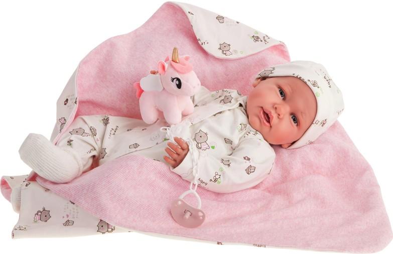 Reborn miminko - Můj první reborn Daniela v overálku s kočičkami od firmy Antonio Juan ze Španělska