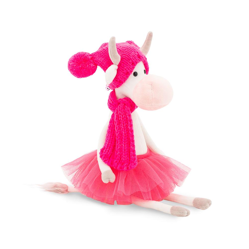 Kravička Caramello v růžovém oblečení od firmy ORANGE TOYS - 25 cm