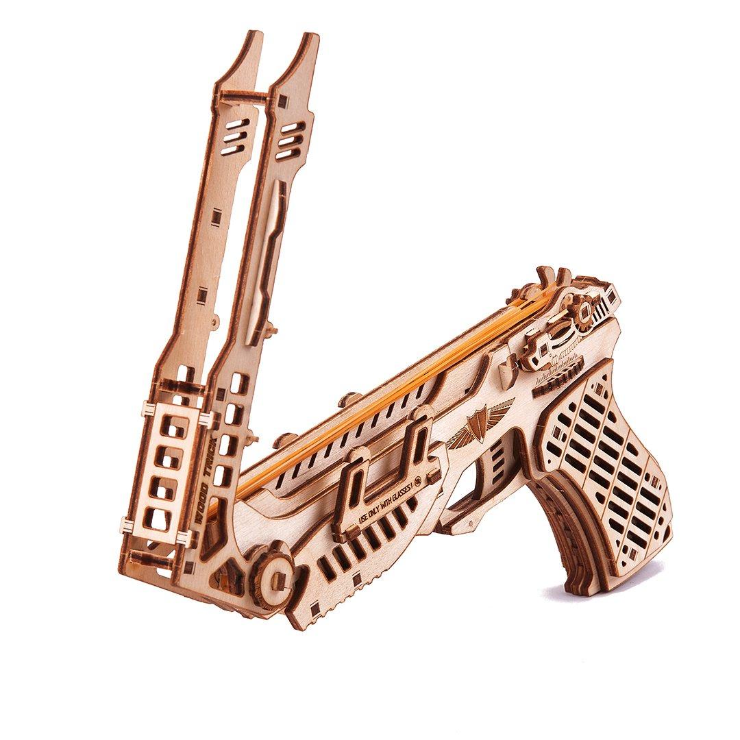 Wood Trick "Kybernetická zbraň" - 3D dřevěné mechanické puzzle 