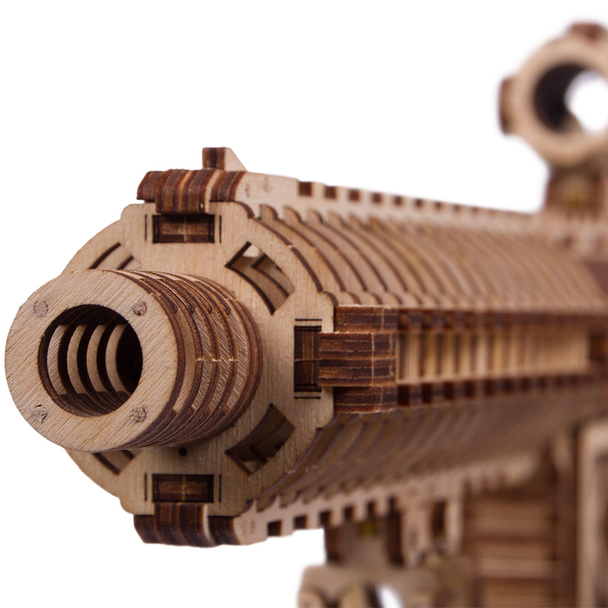 Wood Trick "Útočná zbraň AR-T" - 3D dřevěné mechanické puzzle