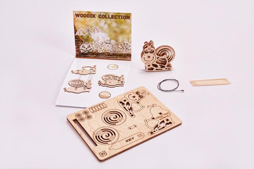 Wood Trick "Hlemýžď" - 3D dřevěné mechanické puzzle