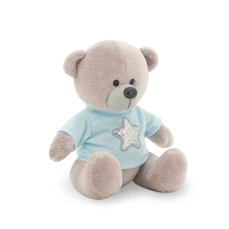 Méďa Bjorn: šedý se stříbrnou hvězdičkou od firmy ORANGE TOYS - 17 cm