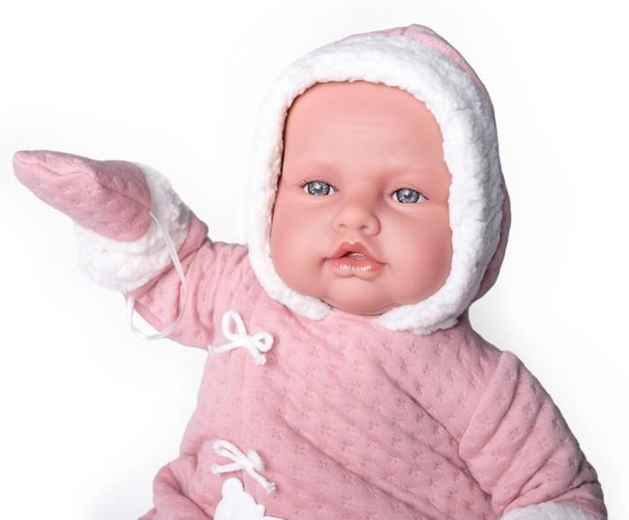 Realistické miminko - holčička Babydoo v zimní kombinéze od firmy Antonio Juan